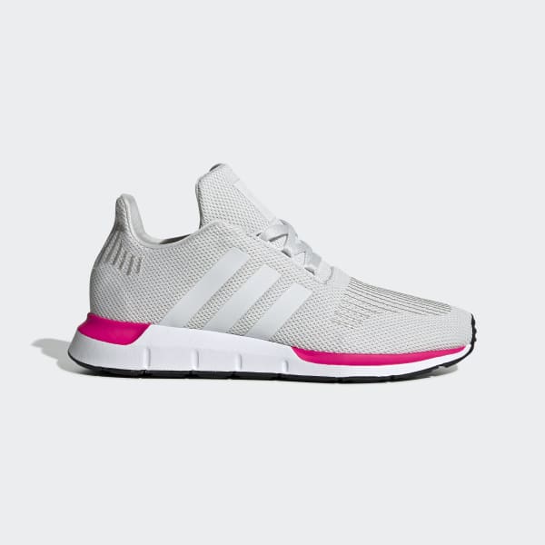 grey and pink adidas swift run