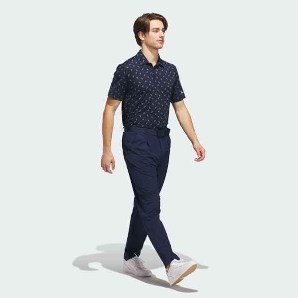 Blue Ultimate365 Printed Mesh Polo Shirt