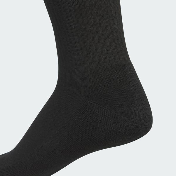 Hitam Kaus Kaki Crew Grafis