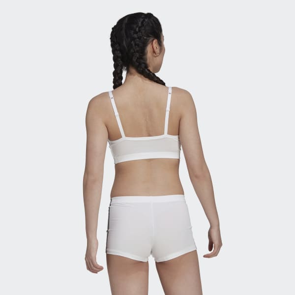 Hvit Adicolor Comfort Flex Cotton Scoop Bralette HPO29