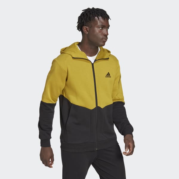 zelená Mikina Essentials for Gameday Fleece Full-Zip D7707