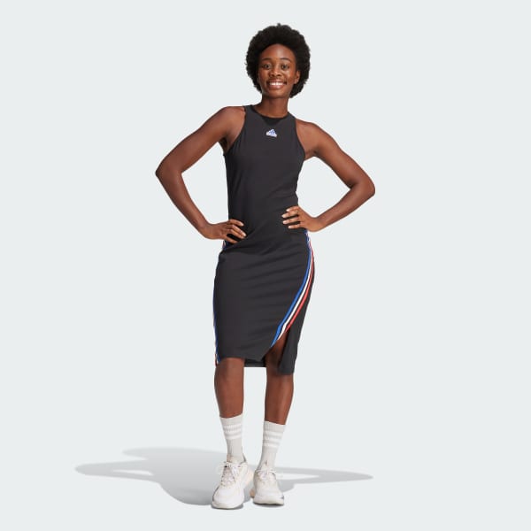 Black and white adidas dress online