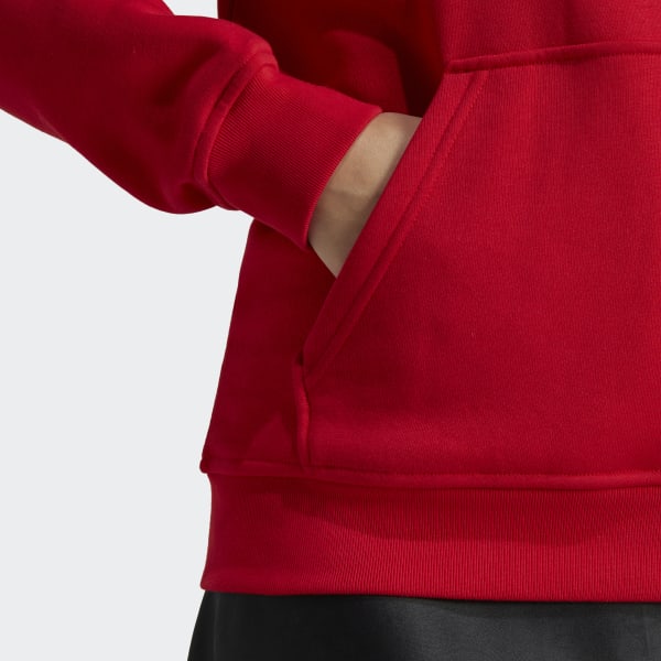 cervená Mikina s kapucňou Adicolor Essentials Fleece