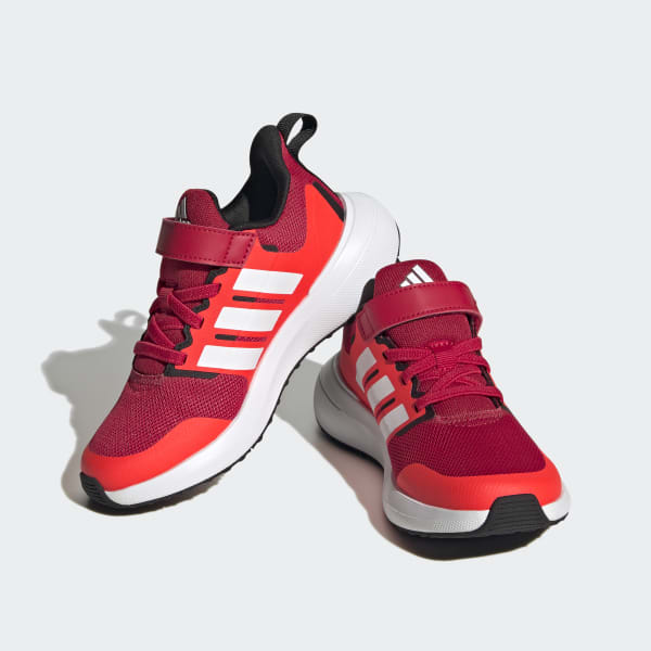 adidas Fortarun 2.0 Cloudfoam Elastic Lace Shoes - Red | adidas Sportswear