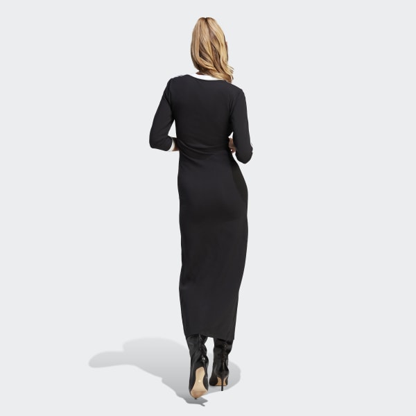 noir Robe maxi Adicolor Classics 3-Stripes