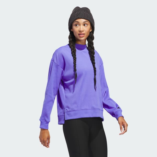 Blauw Go-to Mock Sweatshirt