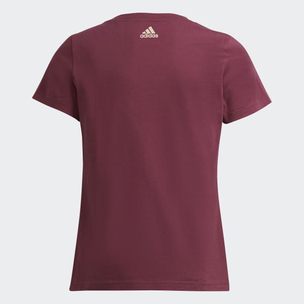 Burgundy adidas Essentials Tee