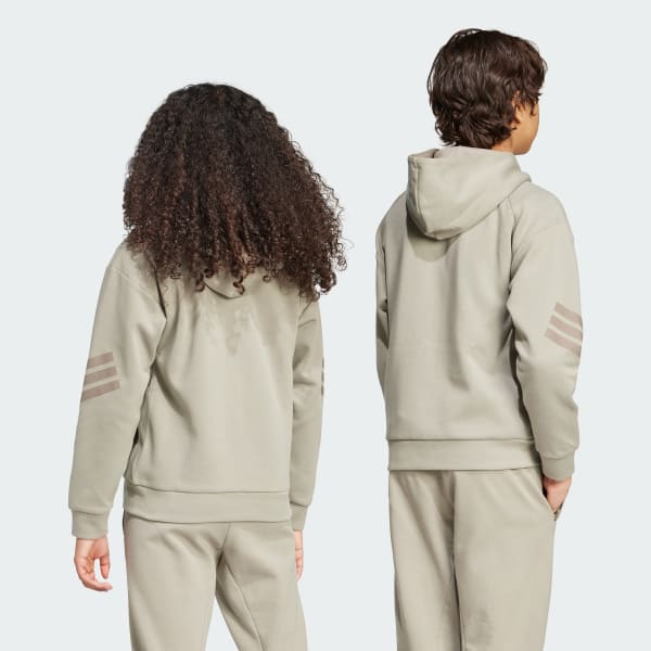 Krem Track Jacket Hoodie Full-Zip Anak Future Icons 3-Stripes