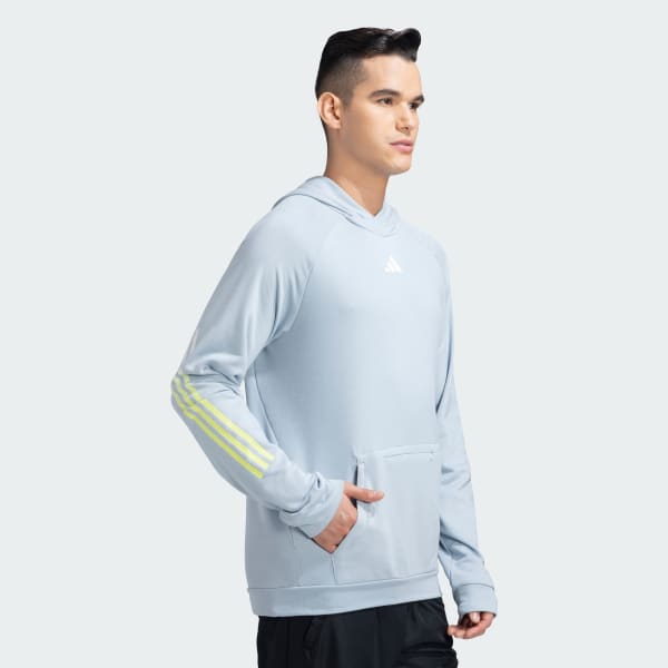 Blue TRAIN ICONS 3 STRIPES HOODIE