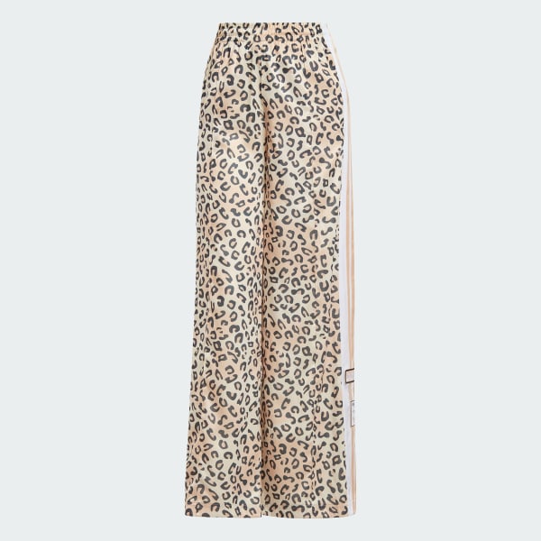 ADIDAS Women Leggings Flared Originals Leopard Luxe 3-Stripes