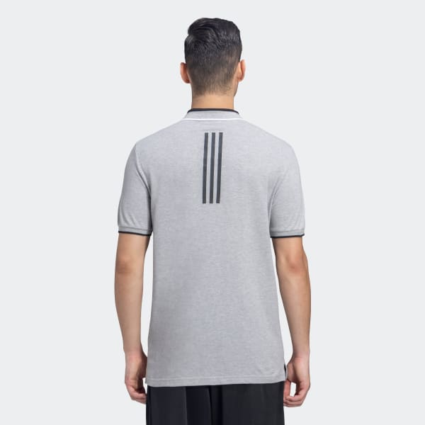 Grey ESSENTIALS CORE POLO TEE