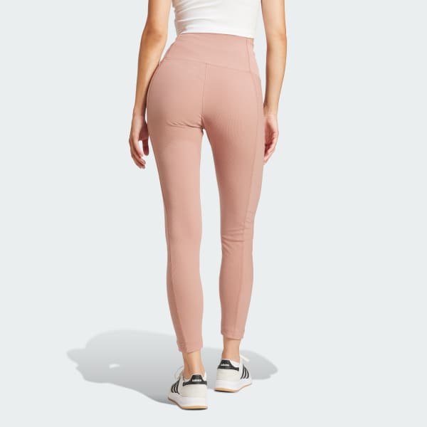 Rosa Legging 7/8 Cós Alto ALL SZN Rib