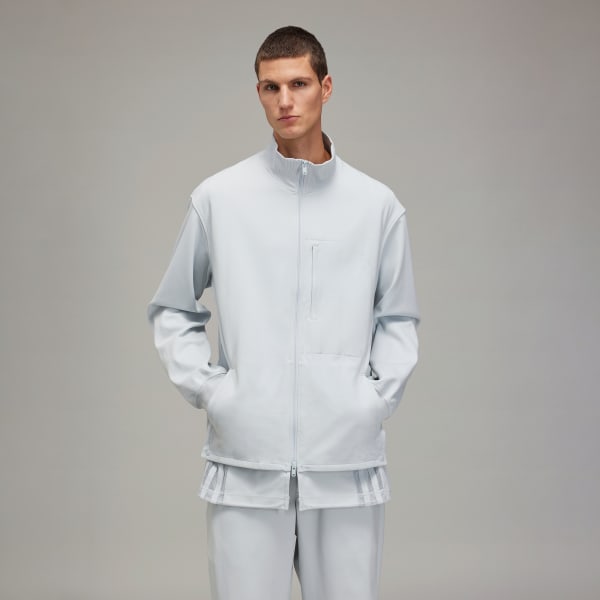 Grey Y-3 3-Stripes Relaxed Track Top