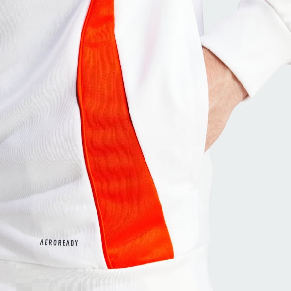 adidas Tiro 24 Training Jacket - White | Free Shipping with