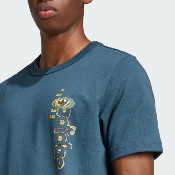 Turquesa Playera adidas Originals 90s Estampada
