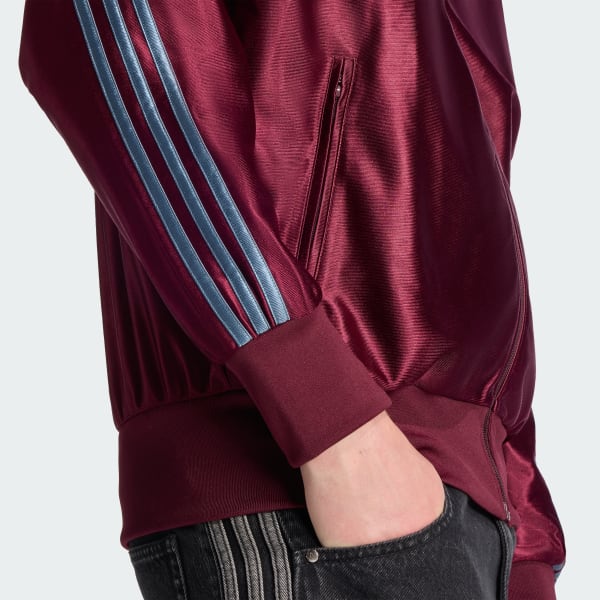 adidas Firebird Metallic Trainingsjack Bordeaux adidas