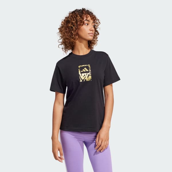 Negro Polo Tech Estampado Metalizado