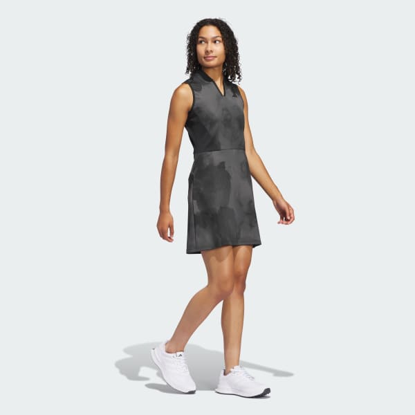 Black Ultimate365 Tour Hybrid Printed Dress