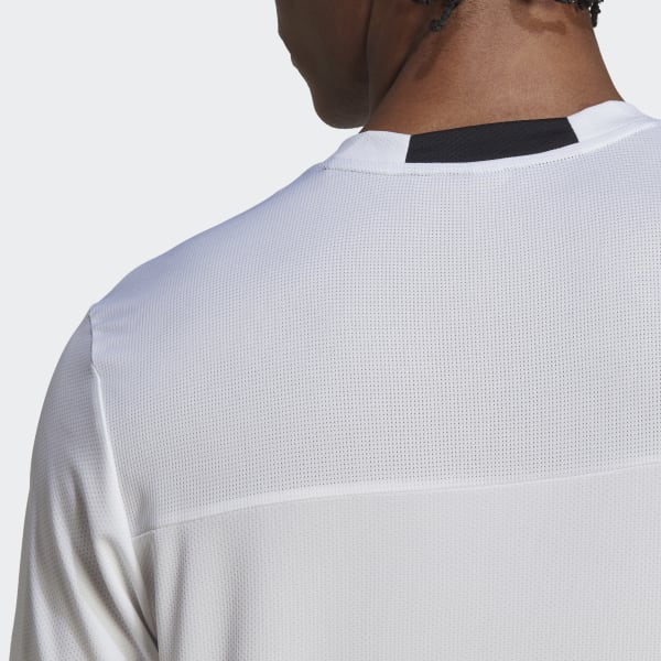 White Designed for Movement AEROREADY HIIT Slogan Training T-Shirt V8448