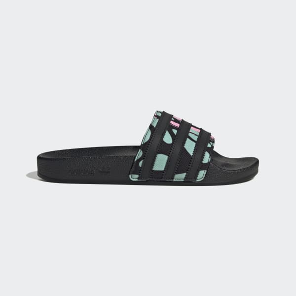 Black Adilette Slides