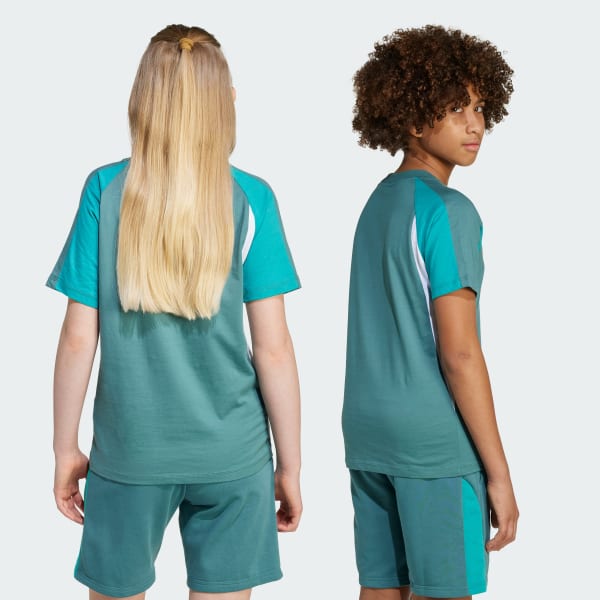 Green Seasonal Essentials Colorblock Tee Kids