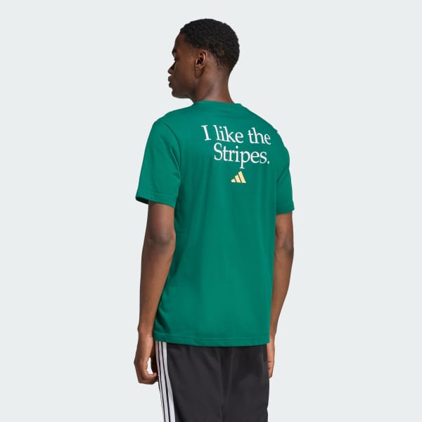 Green I LIKE THE STRIPES GRAPHIC T-SHIRT
