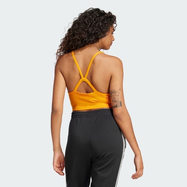 Adidas three stripes crop top shop