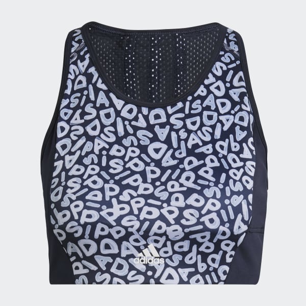 Azul Top Deportivo Estampado FARM Rio AEROREADY 3 Rayas