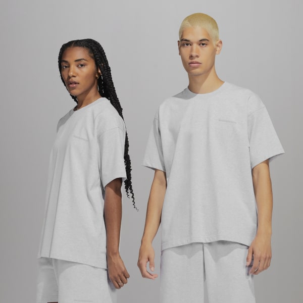Grijs Pharrell Williams Basics T-shirt (Uniseks) SV454