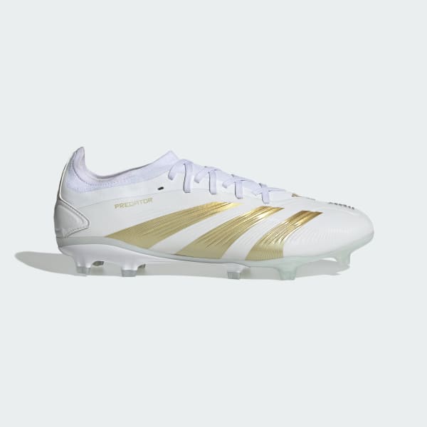 White Predator Pro Firm Ground Boots