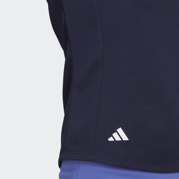 Blue Textured Golf Polo Shirt