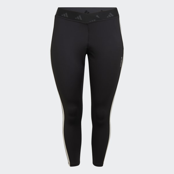 Μαύρο Hyperglam Techfit Training 7/8 Tights (Plus Size) BVR32