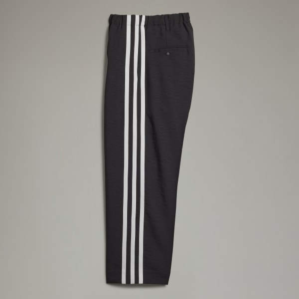 Black Y-3 Elegant 3-Stripes Pants F1200