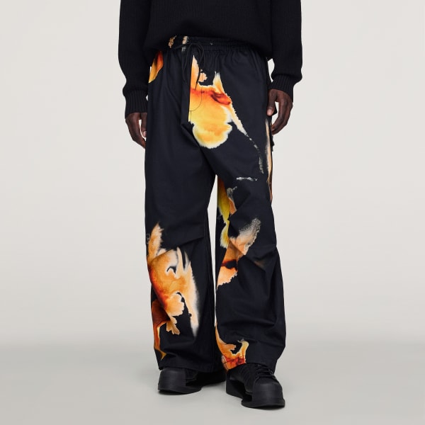 Negro Pantalón de sarga estilo cargo Y-3 AOP UT