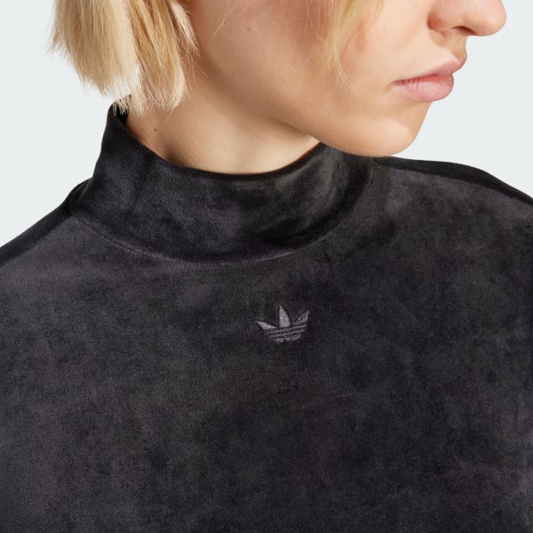 Adidas velour top outlet