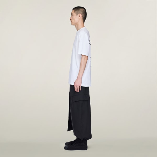 White Y-3 Short Sleeve Tee