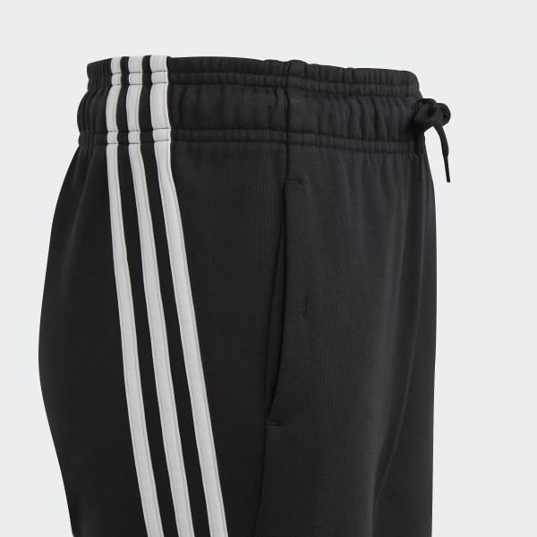 Black Future Icons 3-Stripes Cotton Tracksuit Bottoms