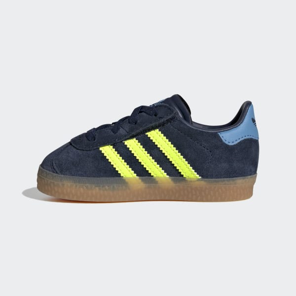 adidas Gazelle Comfort Closure Elastic Laces Shoes Kids Blue adidas Thailand