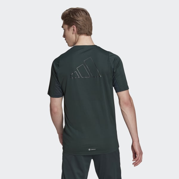 Verde T-shirt de Running Run Icons KS553