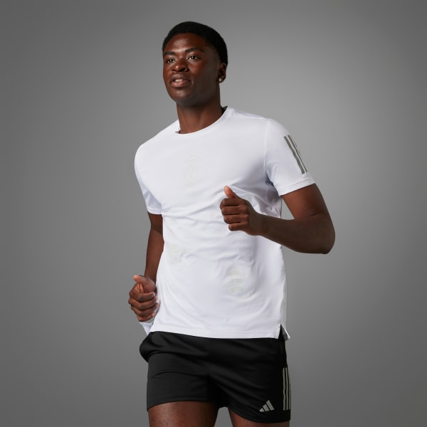 adidas Camiseta Global Running Manga Corta Blanco adidas Colombia