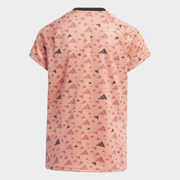 Red Graphic Performance Polo Shirt Kids