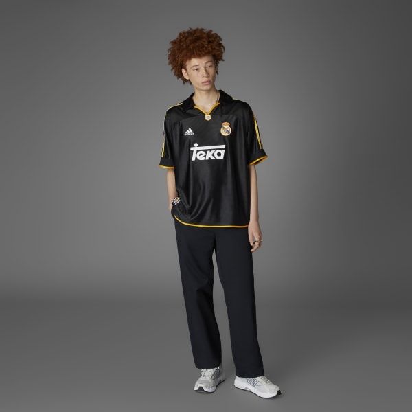 adidas Real Madrid 99/00 Away Jersey - Black | Free Shipping with