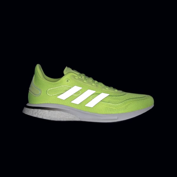 tênis esportivo supernova boost adidas amarelo neon
