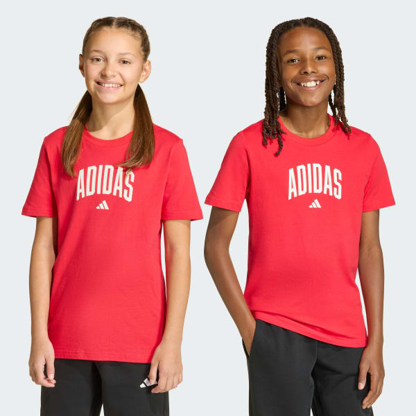 Red Collegiate Graphic Tee Kids