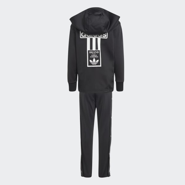 adidas Adicolor Adibreak Full-Zip Hoodie Set - Black | Free