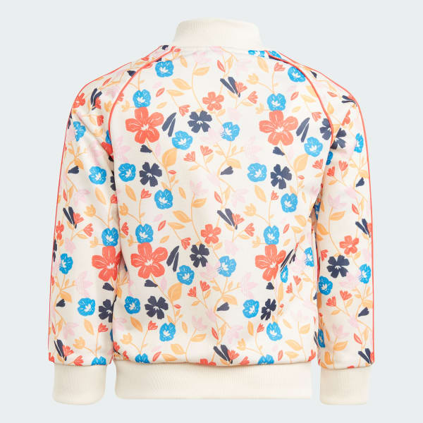 Girls floral adidas tracksuit online