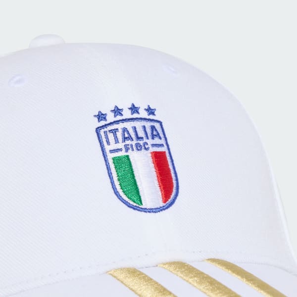 White Italy Soccer Cap