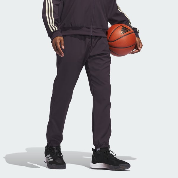 paars adidas Basketball Select Broek