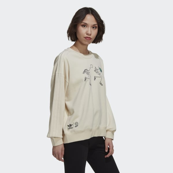 White adidas Originals x André Saraiva Sweater