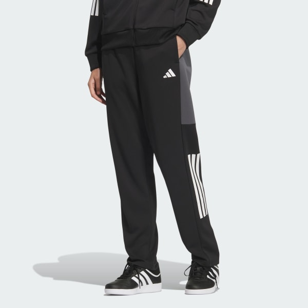 ブラック チームルーズフィットダブルニットトラックパンツ